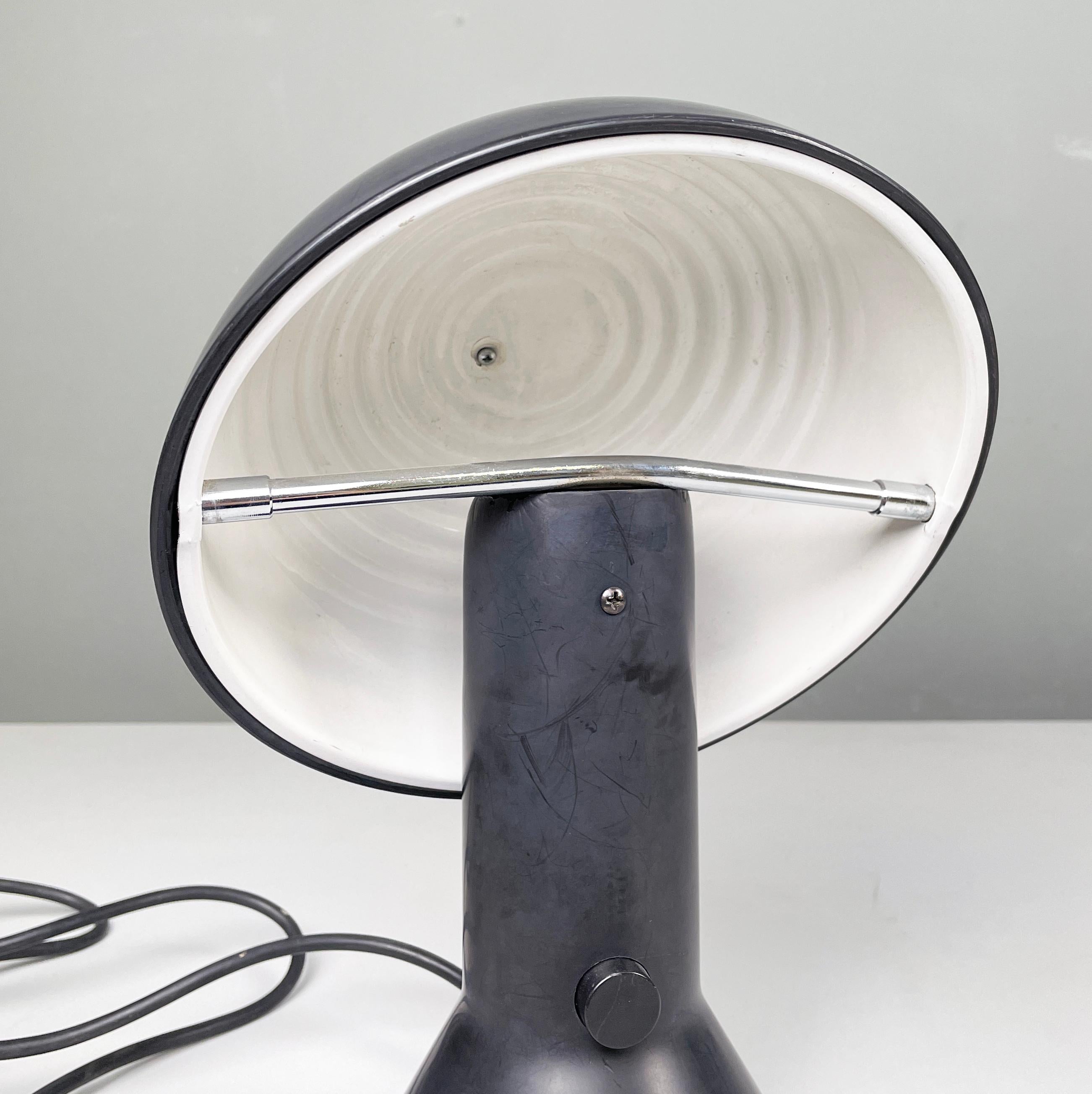 Italian modern Plastic adjustable table lamp Elmetto by Martinelli Luce, 1980s 3