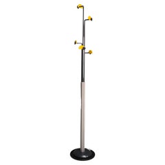 Italian Modern Plastic and Metal Floor Coat Hanger by Bieffeplast, 1980s