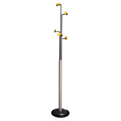 Italian Modern Plastic and Metal Floor Coat Hanger by Bieffeplast, 1980s