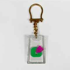 Italienischer moderner Kunststoff-Schlüsselanhänger für Olivetti, 1970er Jahre