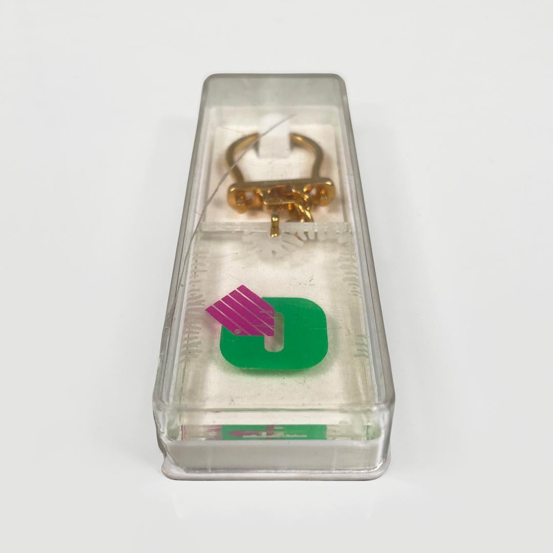 Plastica Italian modern plastic keychain for Olivetti, 1970s in vendita
