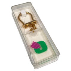Italian modern plastic keychain for Olivetti, 1970s
