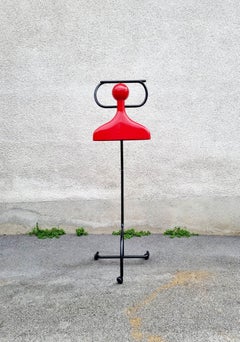 Italian Modern Plastic Metal Valet Stand by Anna Castelli Ferrieri Kartell, 90s