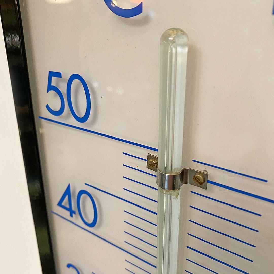 Italian Modern Plexiglass and Glass Mercury Wall Thermometer, 1980s 4
