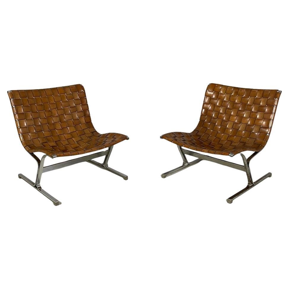 Italian modern PLR 1 Liar armchairs by Ross Littell for ICF, 1960s