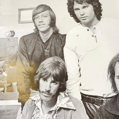 Italian modern Poster on paper with Doors band, 1990s