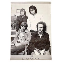 Vintage Italian modern Poster on paper with Doors band, 1990s