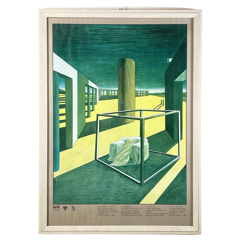 Italian Modern Print on Paper for the Milan Furniture Fair by Beb Italia, 1983 For Sale