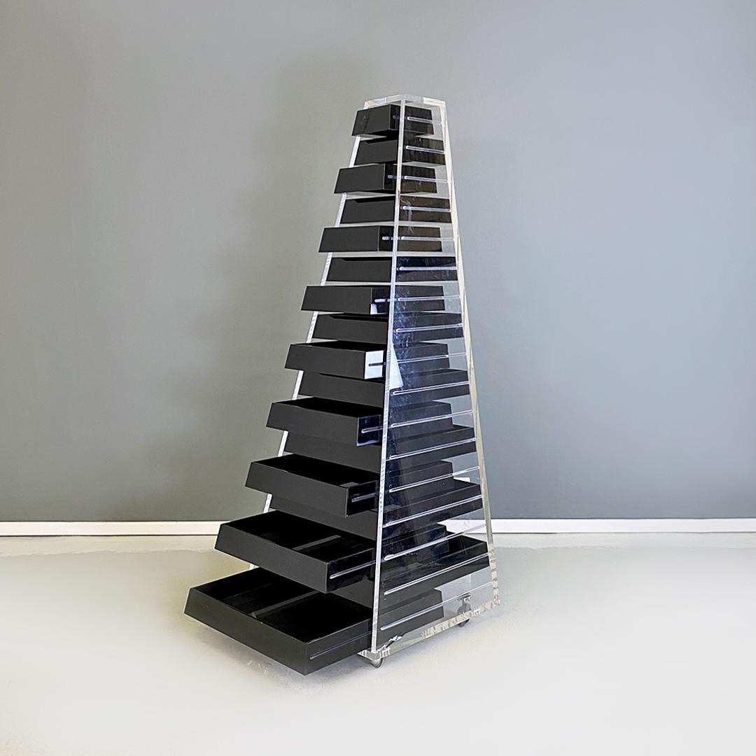 Italian Modern Pyramid Chest of Drawers by Shiro Kuramata for Cappellini, 1980s For Sale 1