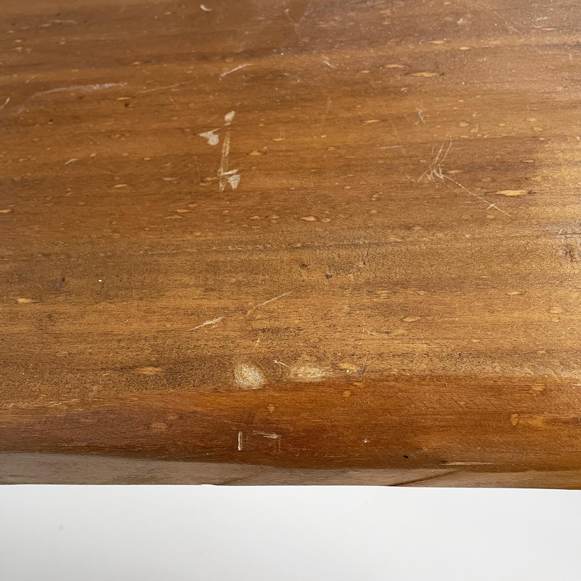 Italian modern rectangular benches in wood, 1970s in vendita 4