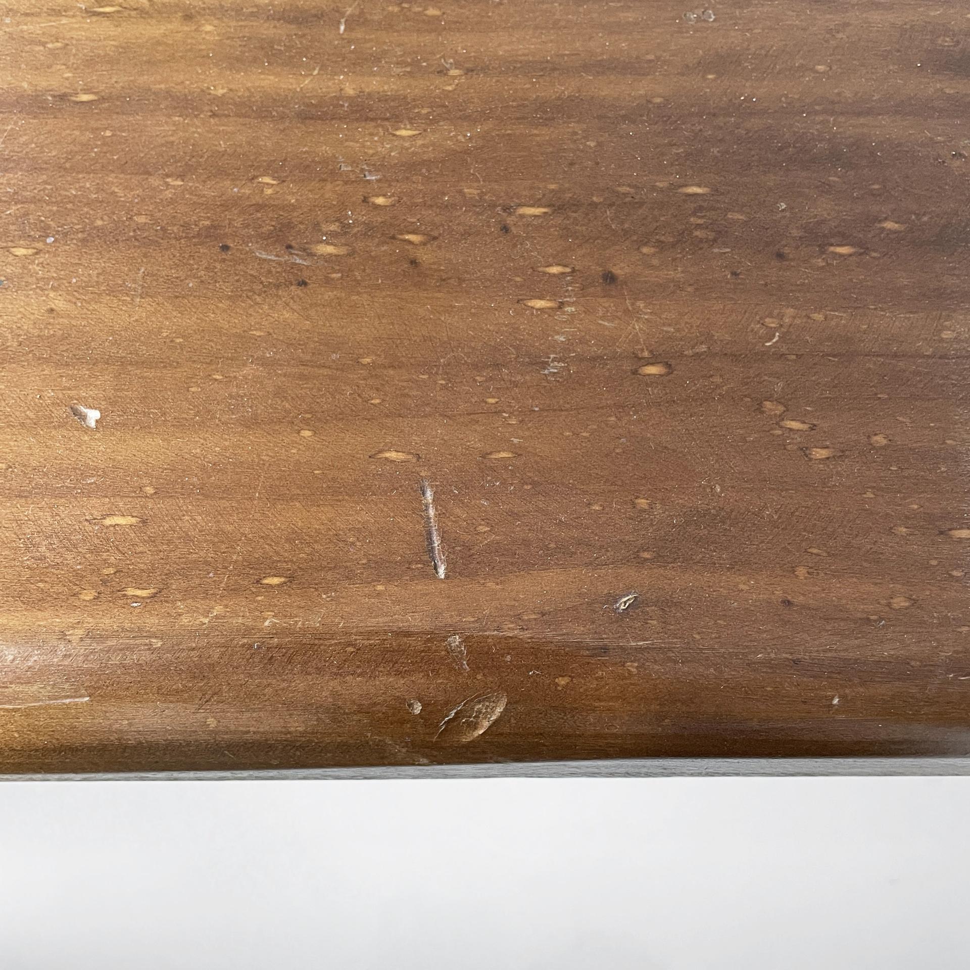 Italian modern rectangular benches in wood, 1970s in vendita 7