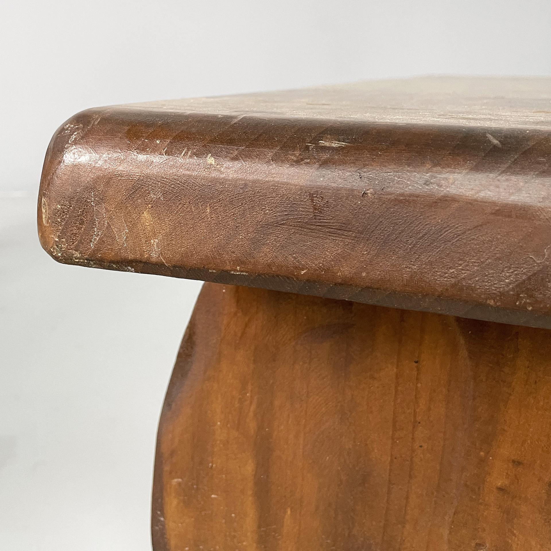 Italian modern rectangular benches in wood, 1970s in vendita 8