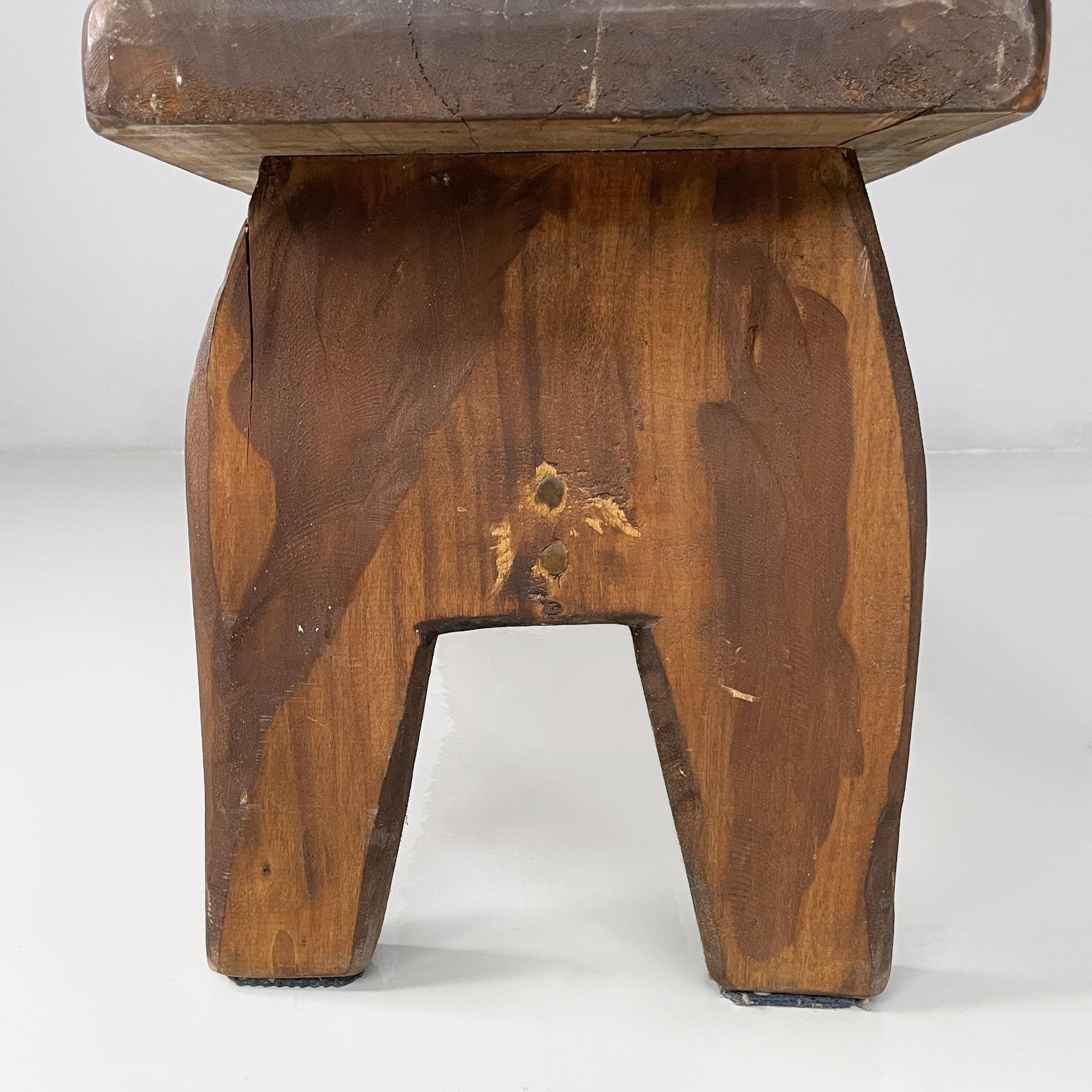 Italian modern rectangular benches in wood, 1970s in vendita 10