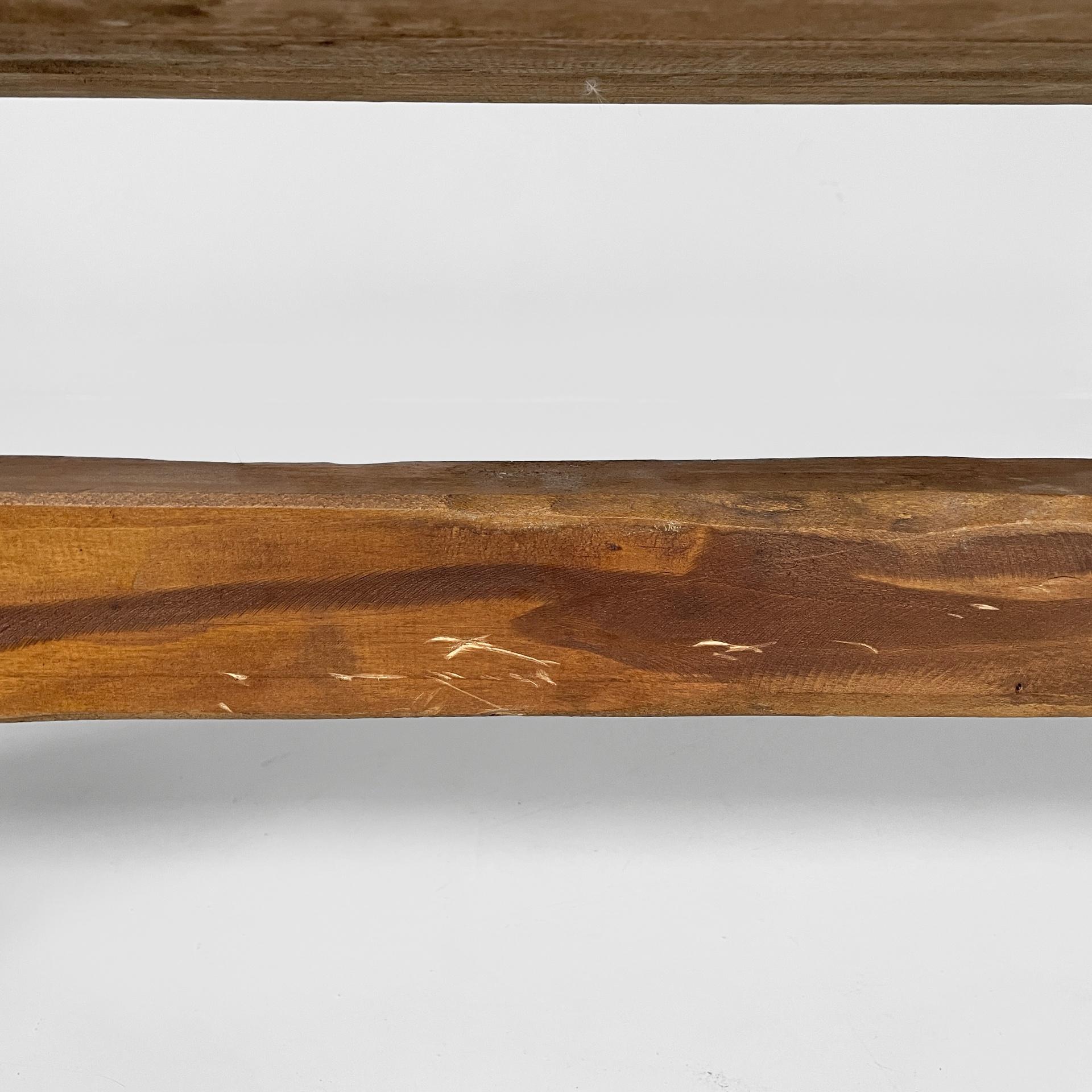 Italian modern rectangular benches in wood, 1970s in vendita 13