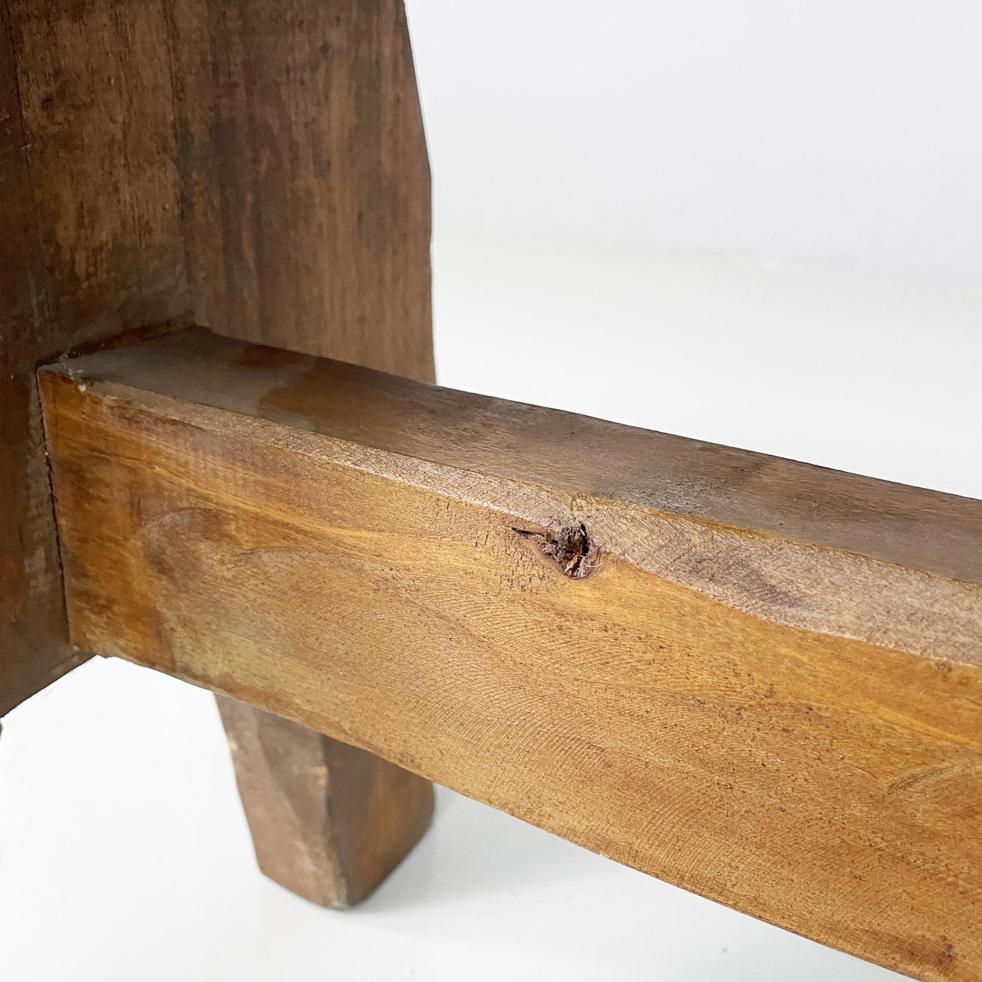 Italian modern rectangular benches in wood, 1970s in vendita 14