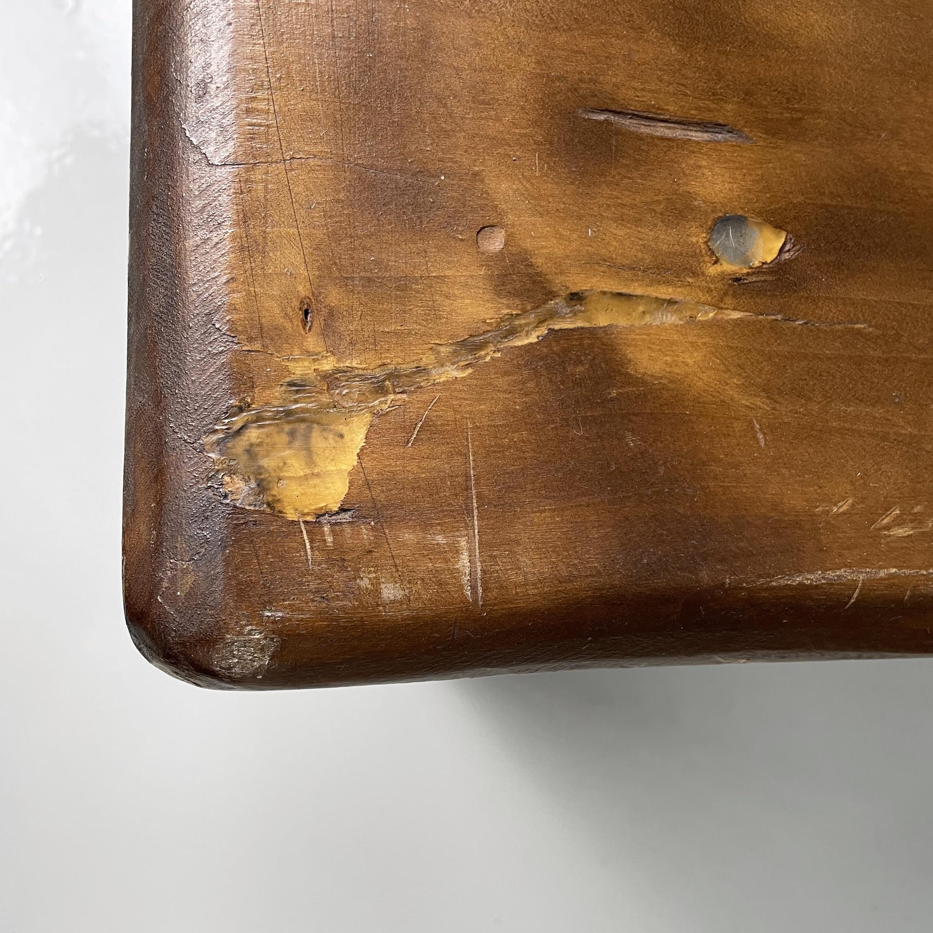 Italian modern rectangular benches in wood, 1970s in vendita 1