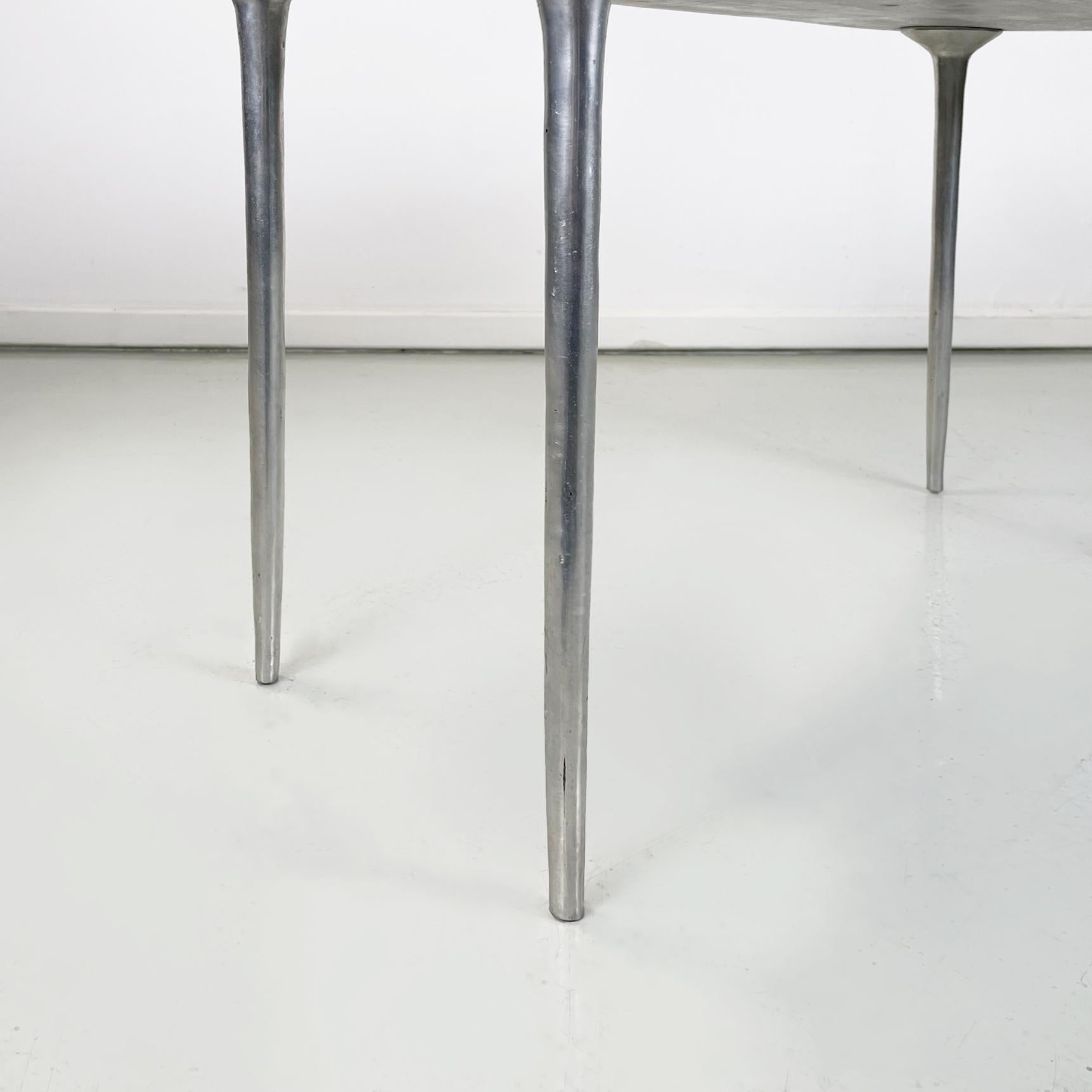 Italian Modern Rectangular Coffee Table in Aluminum, 1980-1990s For Sale 7
