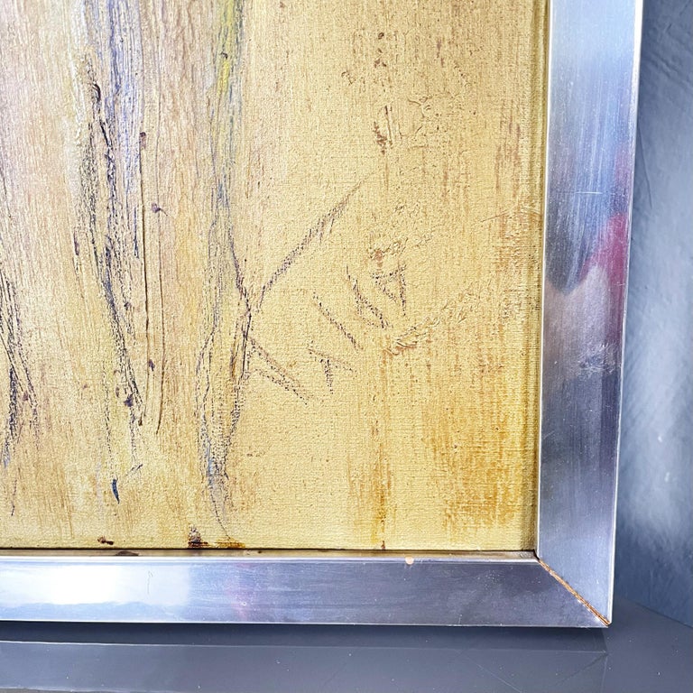 Italian Modern Rectangular Painting of Naked Woman, 1980s For Sale at 1stDibs