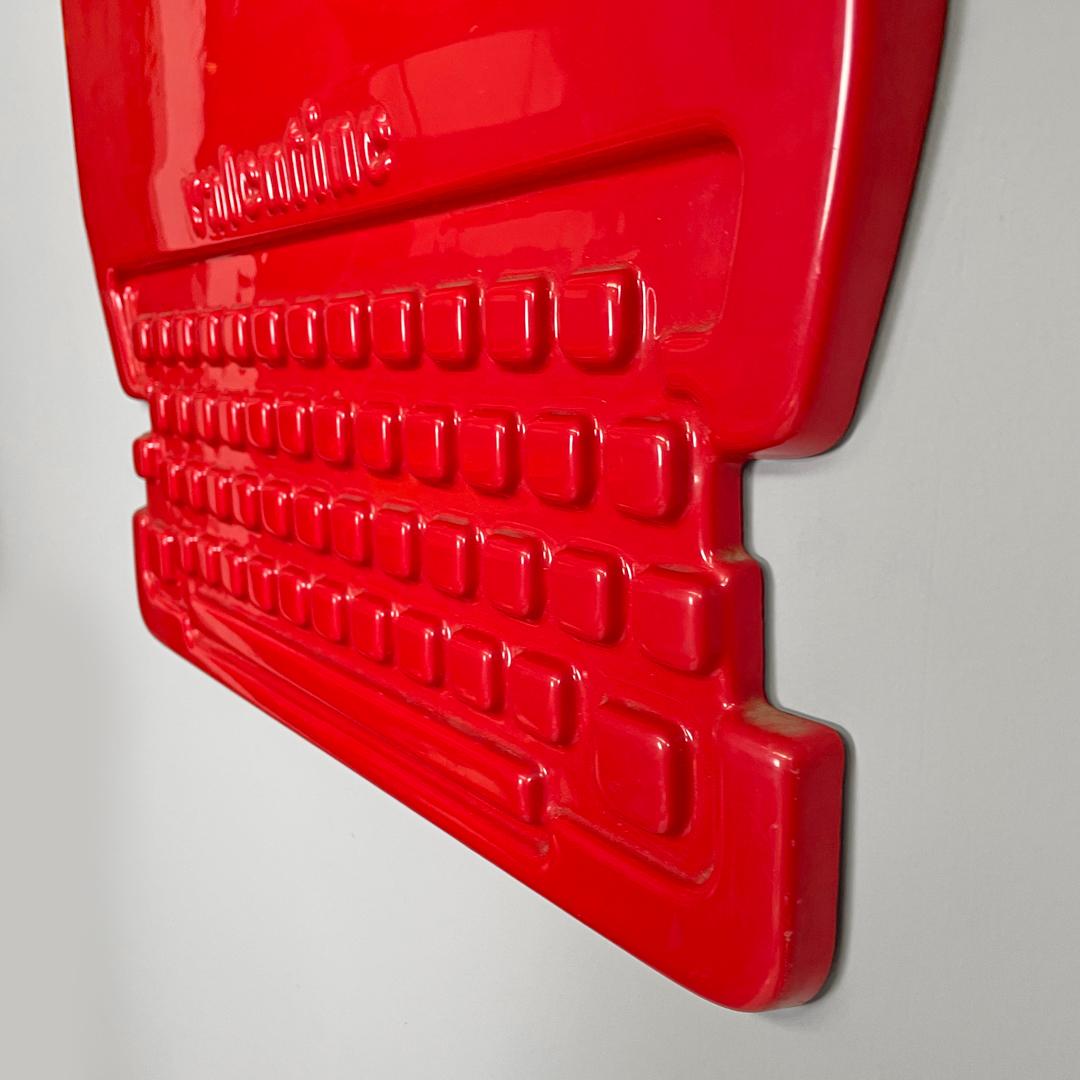 Enseigne publicitaire italienne moderne rouge Valentine Ettore Sottsass pour Olivetti 1970 en vente 12