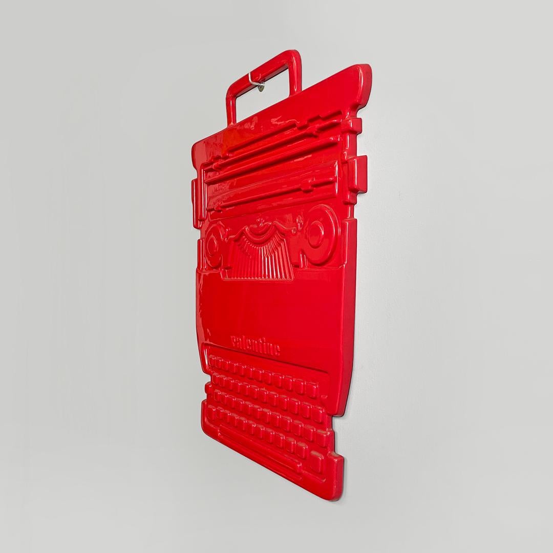Moderne Enseigne publicitaire italienne moderne rouge Valentine Ettore Sottsass pour Olivetti 1970 en vente