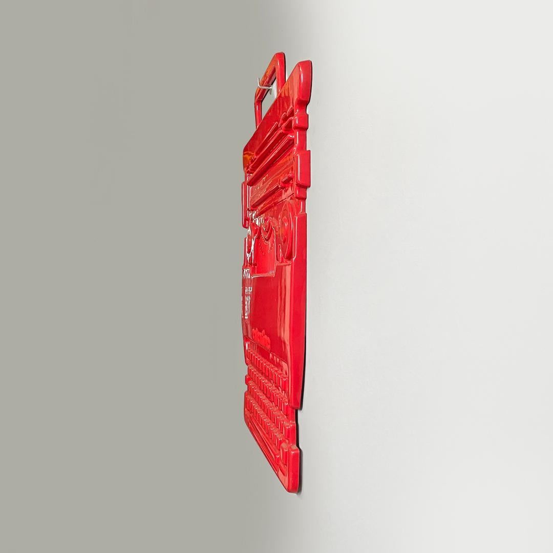 Late 20th Century Enseigne publicitaire italienne moderne rouge Valentine Ettore Sottsass pour Olivetti 1970 en vente
