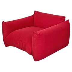 Italian modern red armchair Marenco by Mario Marenco for Arflex, 1970s