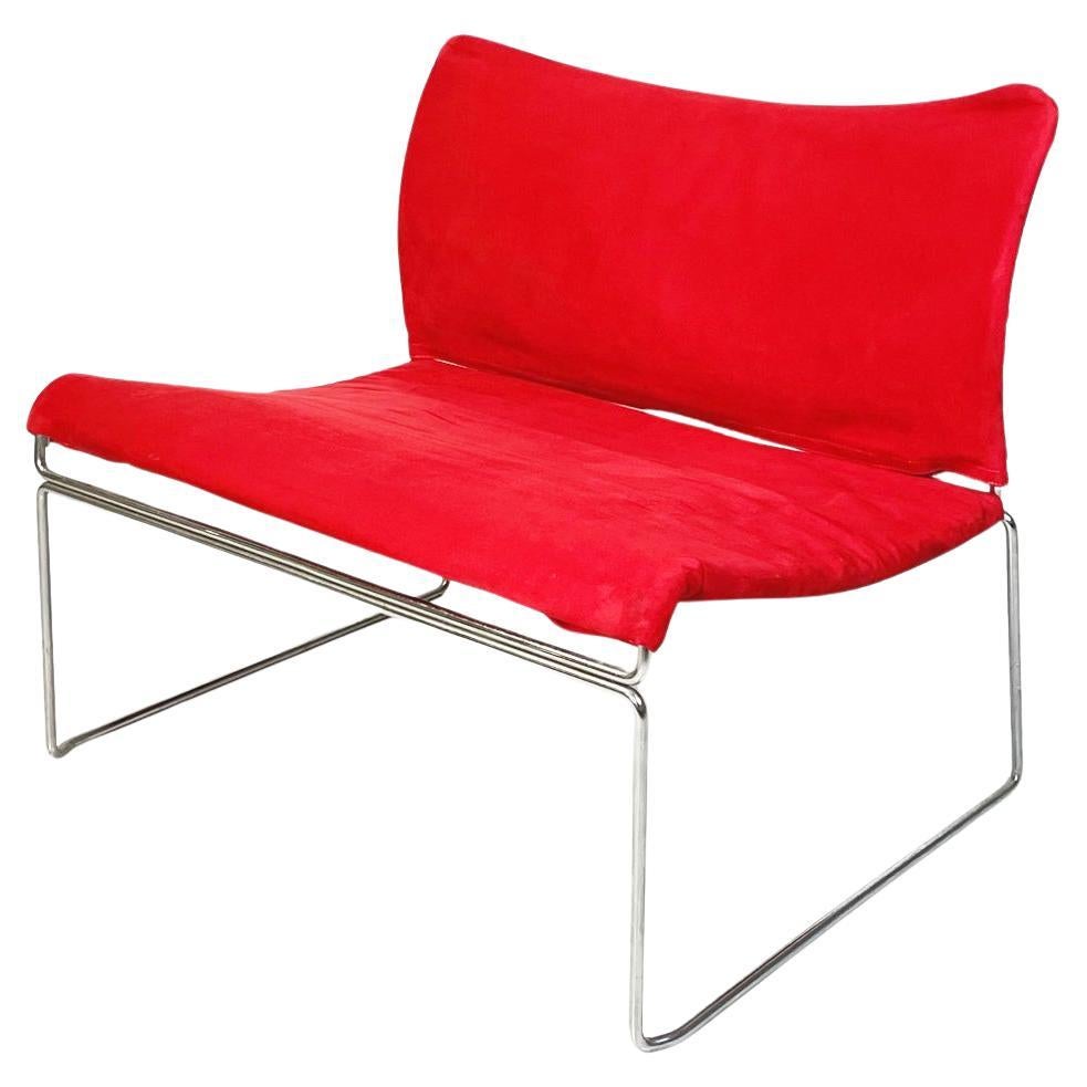 Italienischer Moderner Roter Sessel Mod. Saghi von Kazuhide Takahama für Gavina, 1970er Jahre
