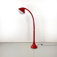 Italian modern red floor lamp Lampione by Fabio Lenci for Guzzini, 1970s