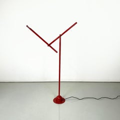 Italian modern red floor lamp Mira by Mario Arnaboldi for Programmaluce, 1980s