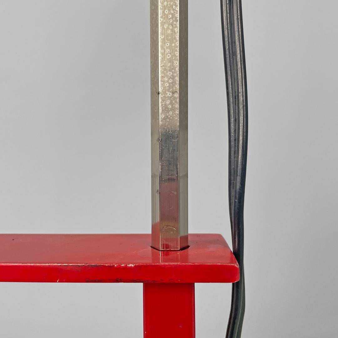 Italian modern red floor lamp Toio by Castiglioni for Flos, 1970s For Sale 8
