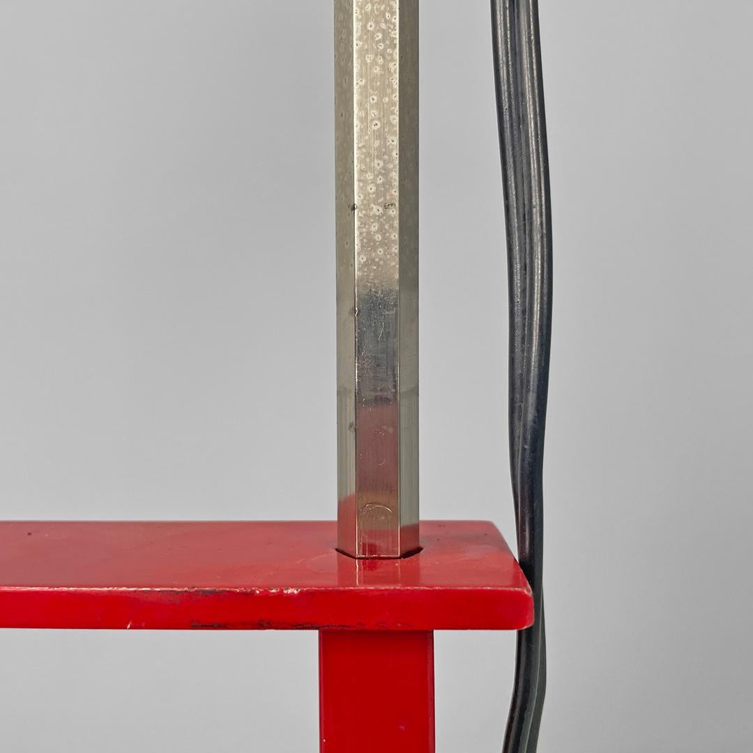 Italian modern red floor lamp Toio by Castiglioni for Flos, 1970s 8