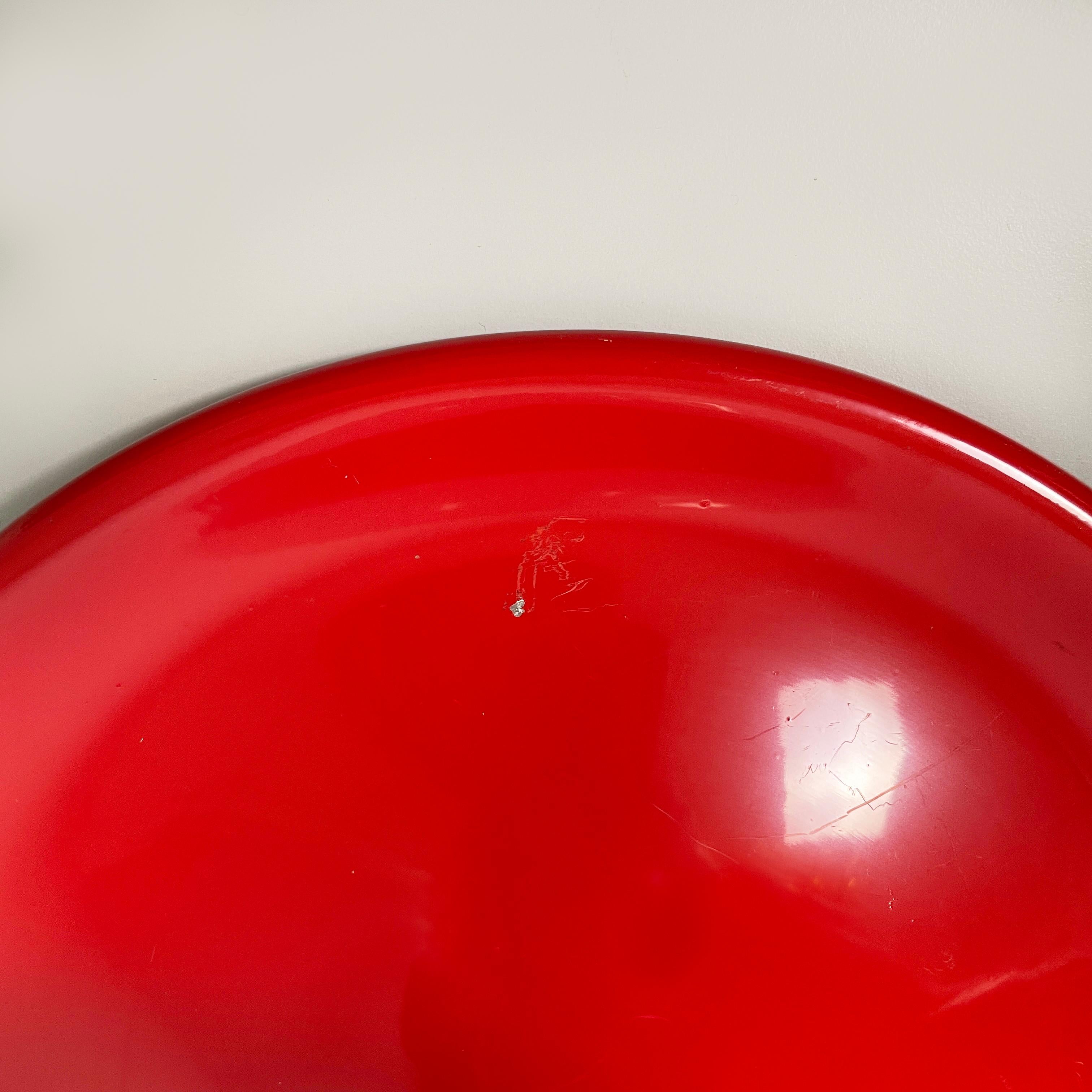 Lampada da parete moderna italiana in metallo rosso di Targetti Sankey, anni '70 in vendita 3