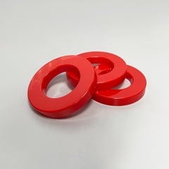 Italian modern red rings for the perpetual wall calendar by Ring A Date, 2020s