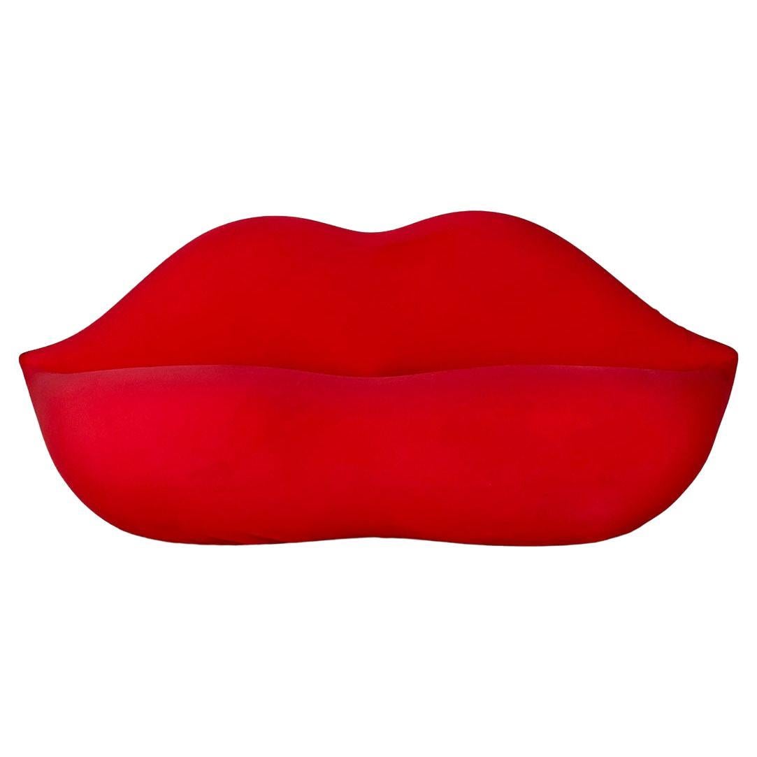 Italian modern red sofa Bocca by Studio 65 for Gufram, 1970s For Sale