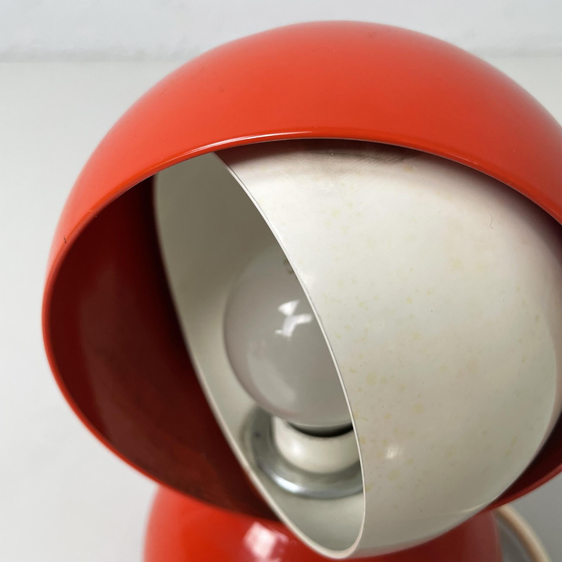 Italienische moderne rote Tischlampen Eclisse von Vico Magistretti für Artemide, 1970er Jahre im Angebot 4