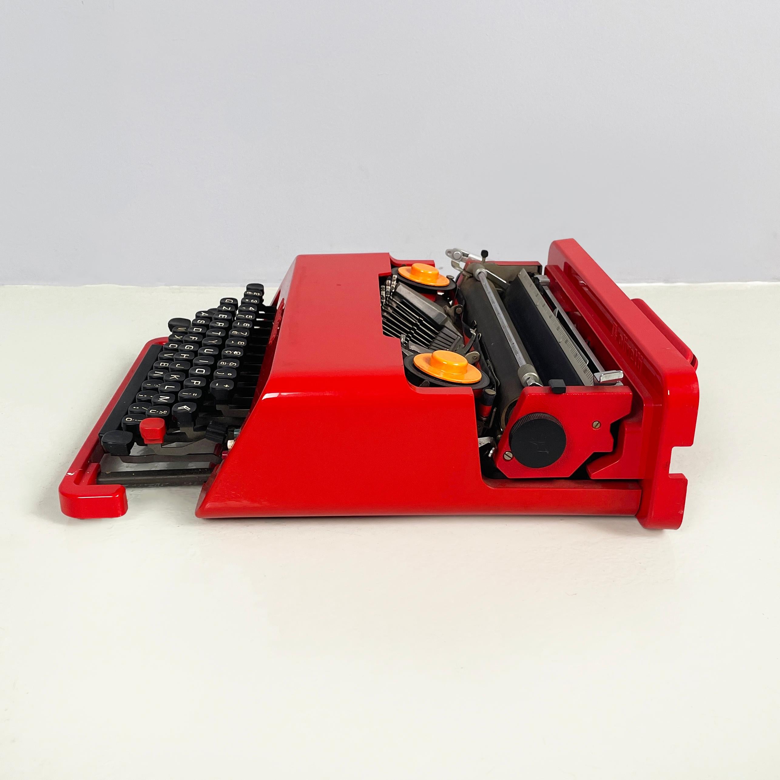 Italian modern Red Typewriter Valentine by Ettore Sottsass for Olivetti ...
