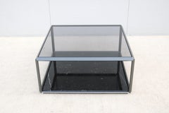 Tavolino moderno italiano Ron Gilad per Molteni & C. 45 Tavolino in marmo e vetro