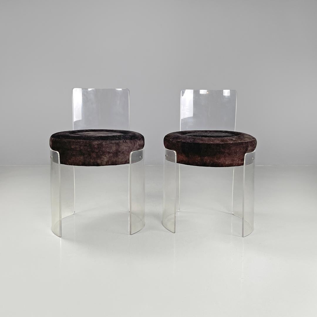 Modern Italian modern round chairs by Cesare Maria Casati and Emanuele Ponzio, 1970s For Sale