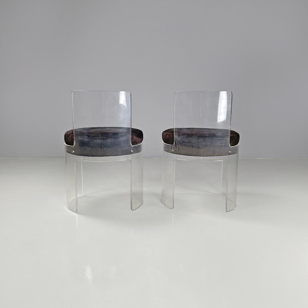 Italian modern round chairs by Cesare Maria Casati and Emanuele Ponzio, 1970s For Sale 1