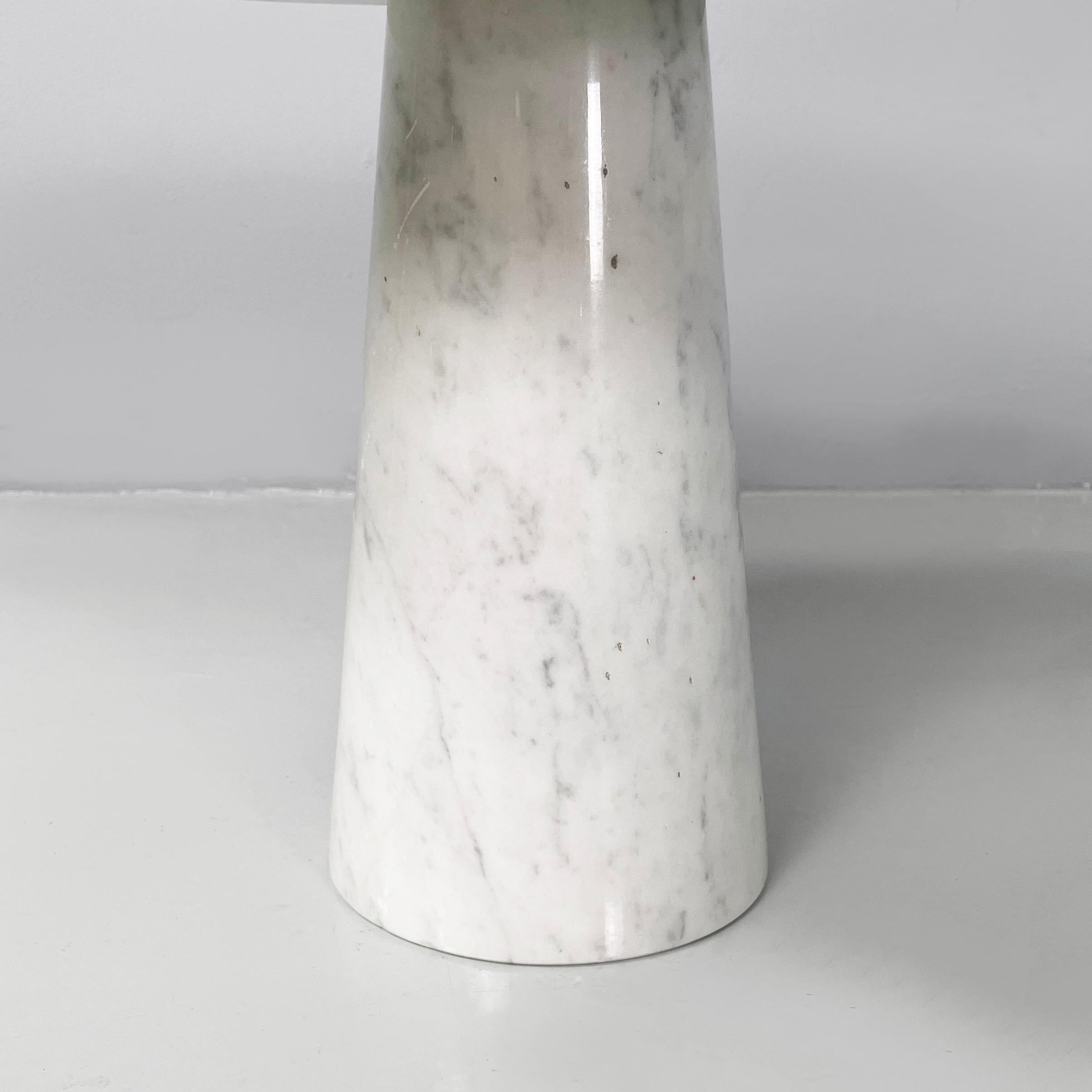 Table basse ronde moderne italienne en marbre, années 1970 en vente 8