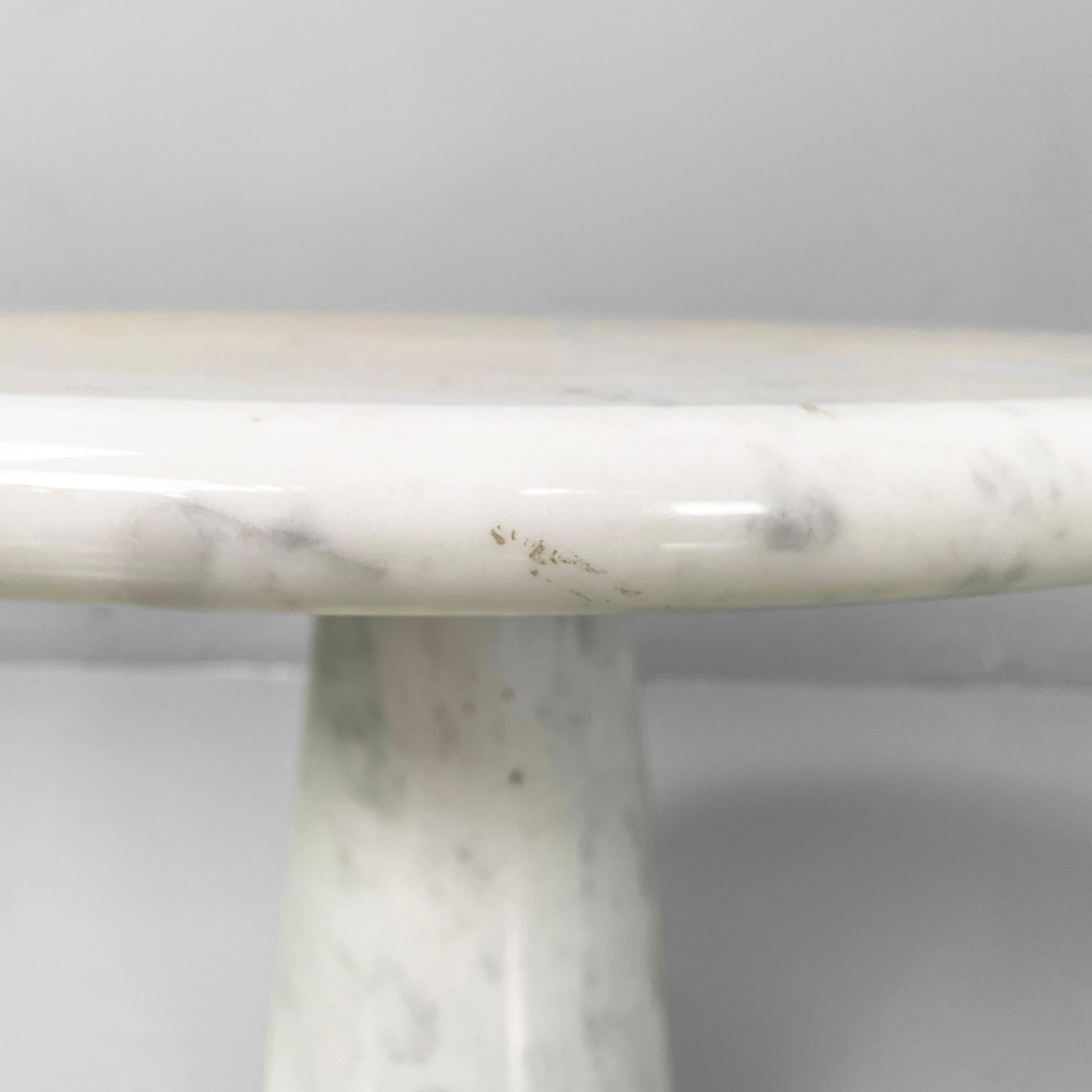 Fin du 20e siècle Table basse ronde moderne italienne en marbre, années 1970 en vente