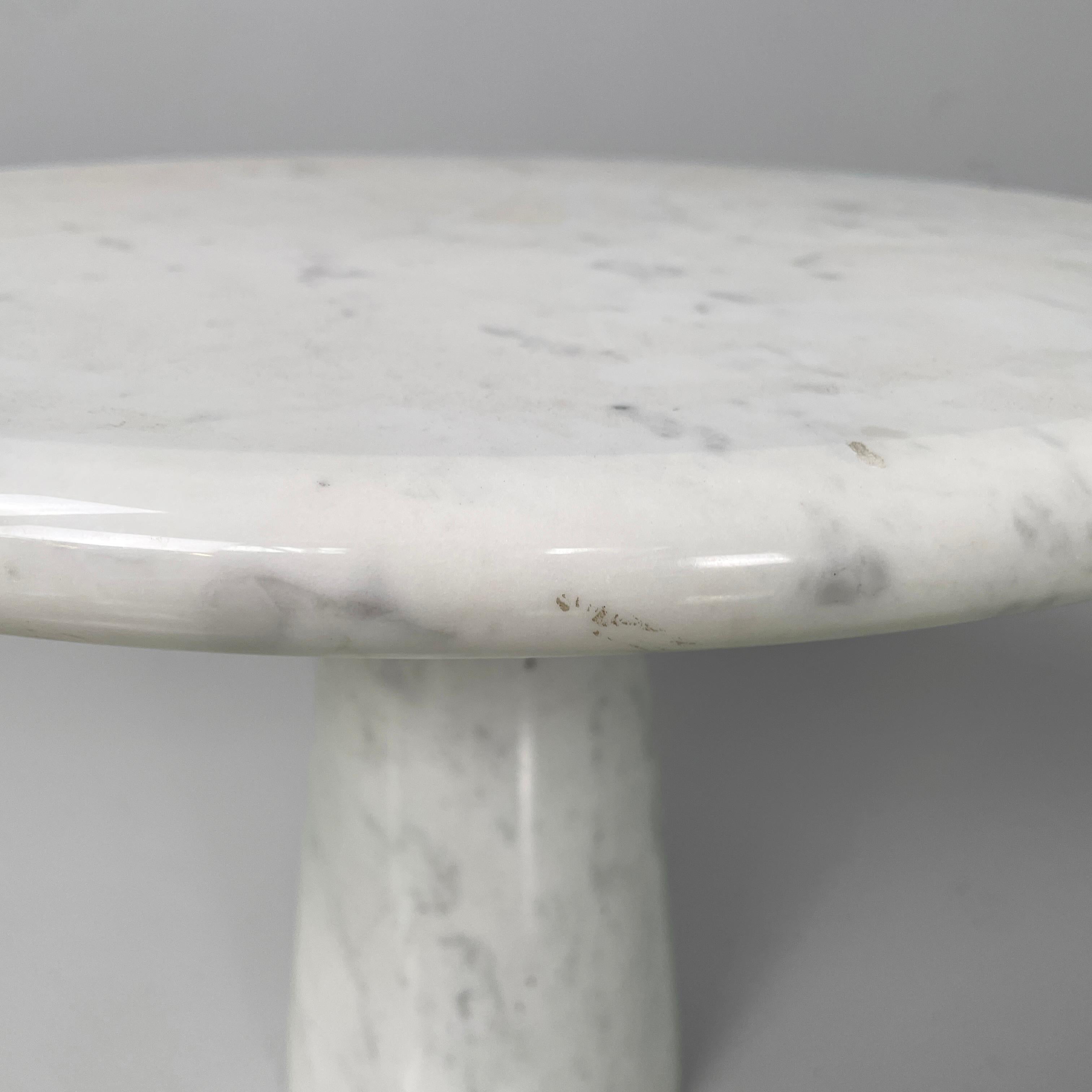 Marbre Table basse ronde moderne italienne en marbre, années 1970 en vente