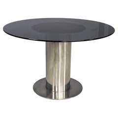 Italian modern Round dining table Cidonio by Antonia Astori for Cidue, 1970s