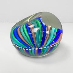 Italienischer moderner runder Türstopper aus mehrfarbigem Murano-Glas, 1980er Jahre