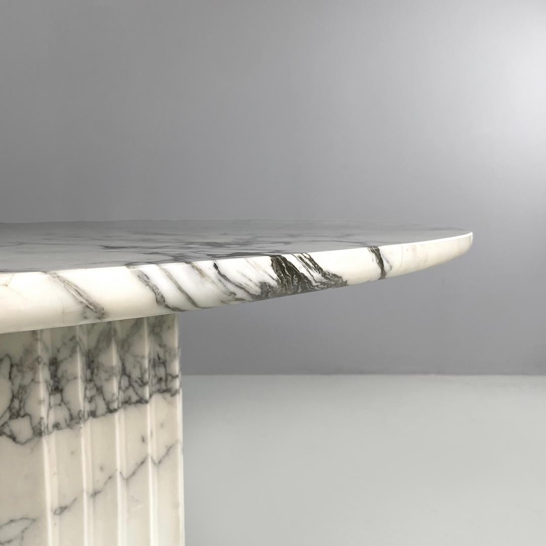 Tavolo moderno italiano rotondo in marmo Samo di Carlo Scarpa per Simon Gavina, anni '70 in vendita 7