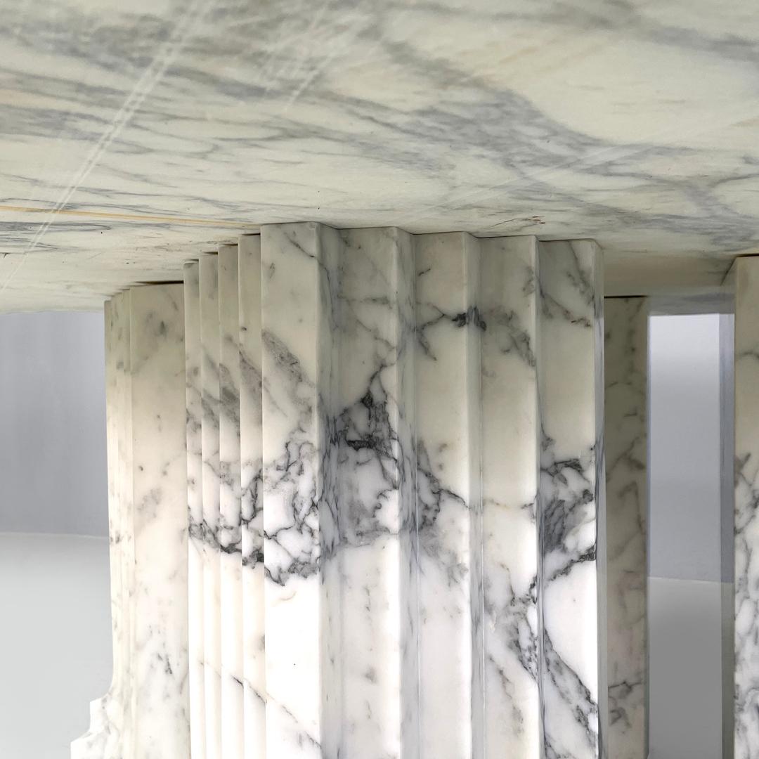 Tavolo moderno italiano rotondo in marmo Samo di Carlo Scarpa per Simon Gavina, anni '70 in vendita 8