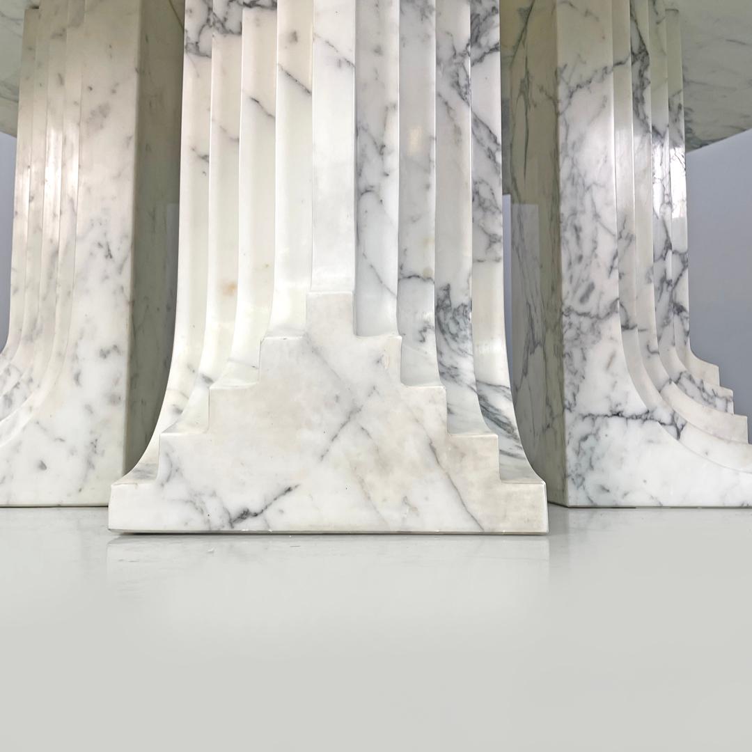 Tavolo moderno italiano rotondo in marmo Samo di Carlo Scarpa per Simon Gavina, anni '70 in vendita 9