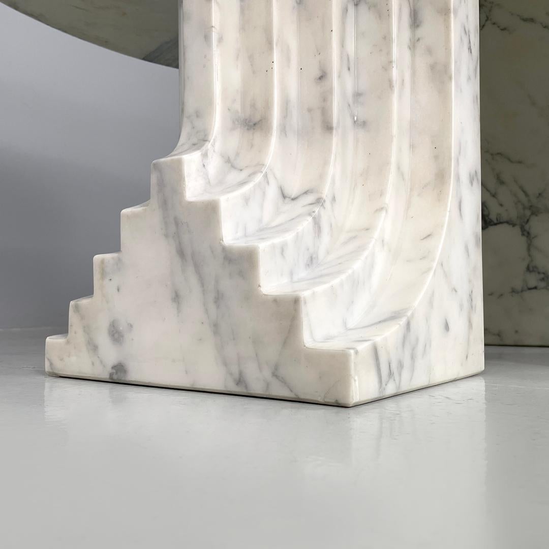 Tavolo moderno italiano rotondo in marmo Samo di Carlo Scarpa per Simon Gavina, anni '70 in vendita 11