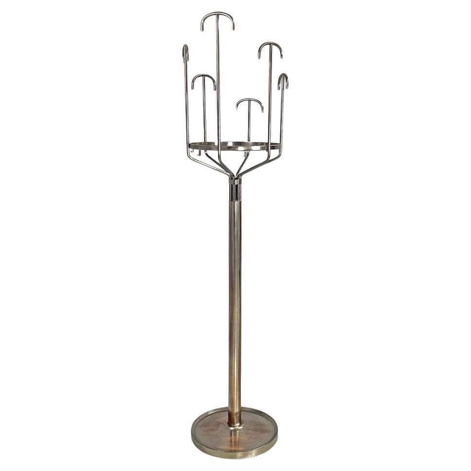 Italian modern round metal floor coat rack Melpomene by BBPR for Artemide, 1970s