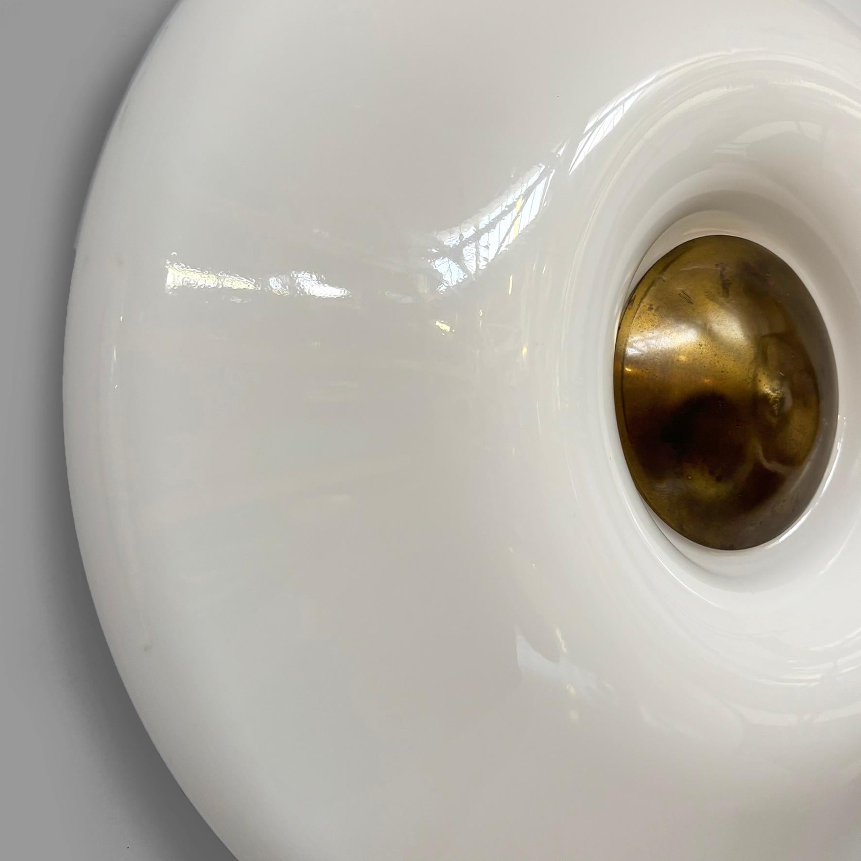 Italian modern round wall lamps in plastic and metal by Valenti, 1970s in vendita 9